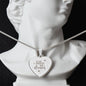 Follow Your Dreams - Engraved Heart Necklace - Gift for Her