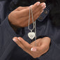 I Speak For Those Who Has No Voice - Engraved Heart Necklace - Gift for Mom