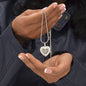 The Best Kind Of Mom Raises a Firefighter - Engraved Heart Necklace - Gift for Mom