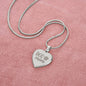 Dog Mom - Engraved Heart Necklace - Gift for Mom