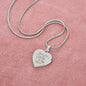 You Are The Stars To My Sky - Engraved Heart Necklace - Gift for Her