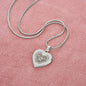 The Best Kind Of Mom Raises a Firefighter - Engraved Heart Necklace - Gift for Mom