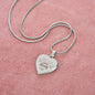 I Speak For Those Who Has No Voice - Engraved Heart Necklace - Gift for Mom