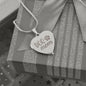 Dog Mom - Engraved Heart Necklace - Gift for Mom