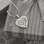 Namaste Symbol - Engraved Heart Necklace - Gift for Her