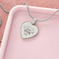 I Speak For Those Who Has No Voice - Engraved Heart Necklace - Gift for Mom