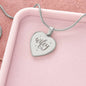 Wifey - Engraved Heart Necklace - Gift for Wife