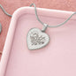 Best Mom Ever - Engraved Heart Necklace - Gift for Mom