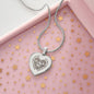 The Best Kind Of Mom Raises a Firefighter - Engraved Heart Necklace - Gift for Mom