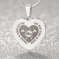 The Best Kind Of Mom Raises a Firefighter - Engraved Heart Necklace - Gift for Mom