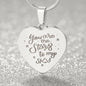 You Are The Stars To My Sky - Engraved Heart Necklace - Gift for Her