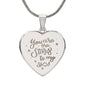 You Are The Stars To My Sky - Engraved Heart Necklace - Gift for Her