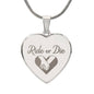 Ride Or Die - Engraved Heart Necklace - Gift for Her