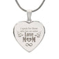 I Speak For Those Who Has No Voice - Engraved Heart Necklace - Gift for Mom