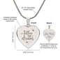 Follow Your Dreams - Engraved Heart Necklace - Gift for Her