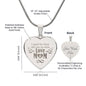 I Speak For Those Who Has No Voice - Engraved Heart Necklace - Gift for Mom