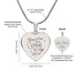 You Are The Stars To My Sky - Engraved Heart Necklace - Gift for Her