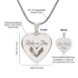 Ride Or Die - Engraved Heart Necklace - Gift for Her