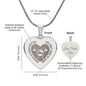 The Best Kind Of Mom Raises a Firefighter - Engraved Heart Necklace - Gift for Mom