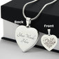 Best Mom Ever - Engraved Heart Necklace - Gift for Mom