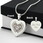 The Best Kind Of Mom Raises a Firefighter - Engraved Heart Necklace - Gift for Mom