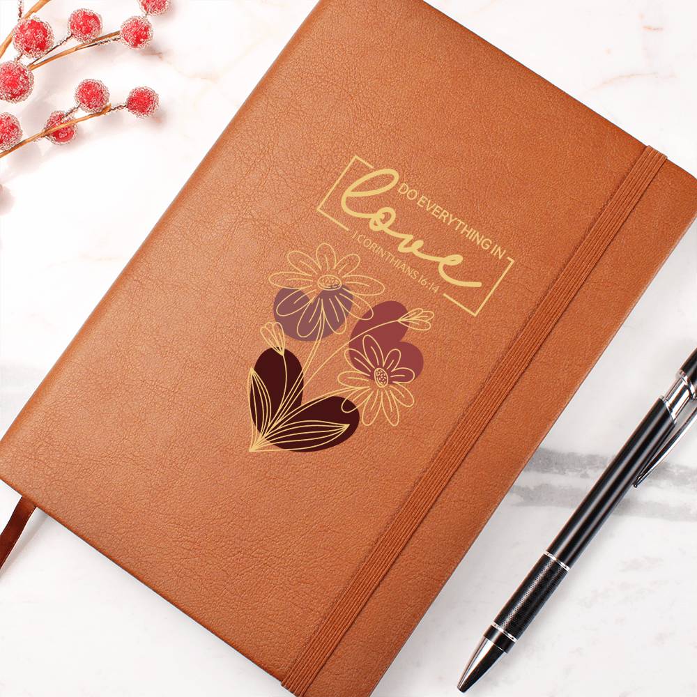 Do Everything In Love (Red) - Graphic Journal - Gift for Her