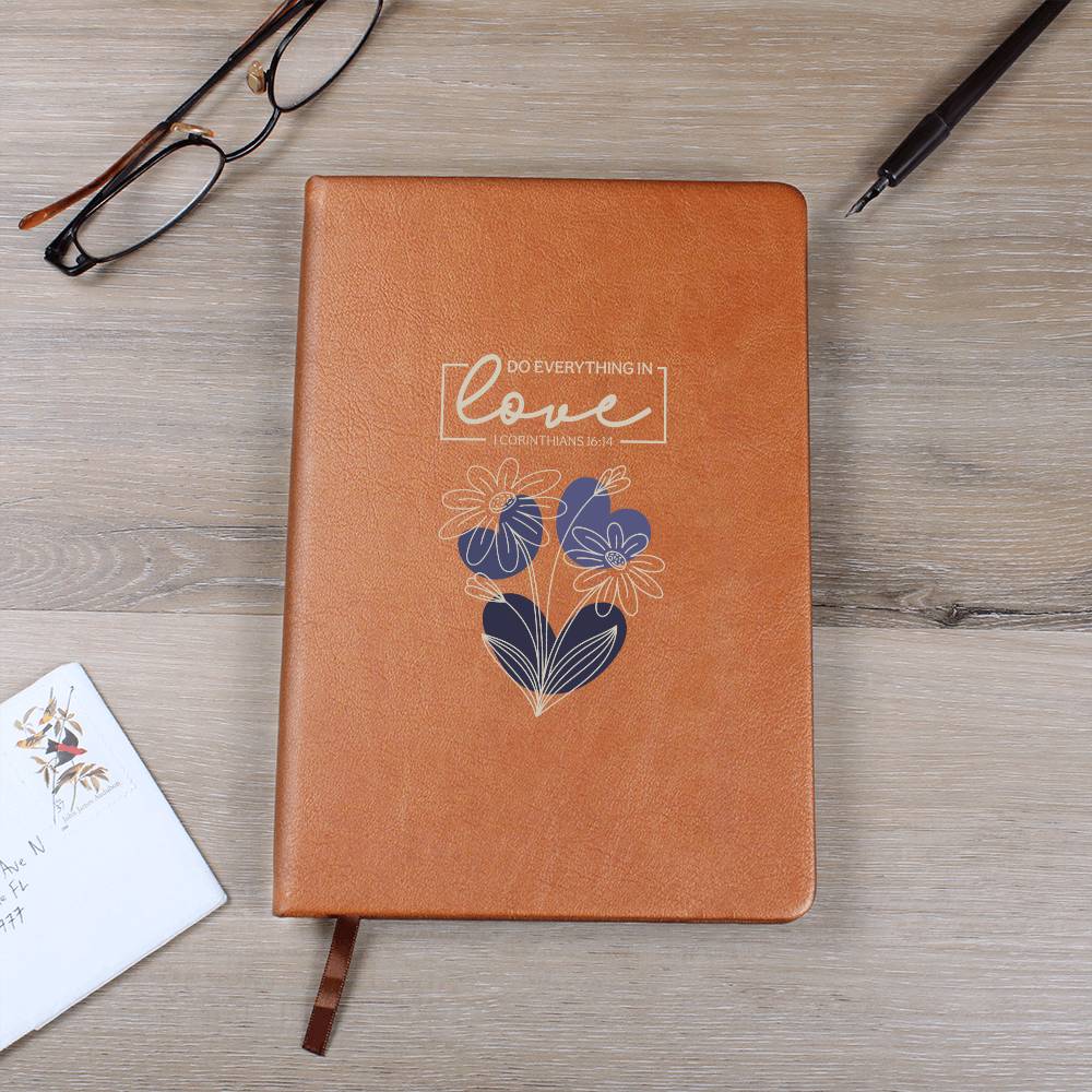 Do Everything In Love (Blue) - Graphic Journal - Gift for Her