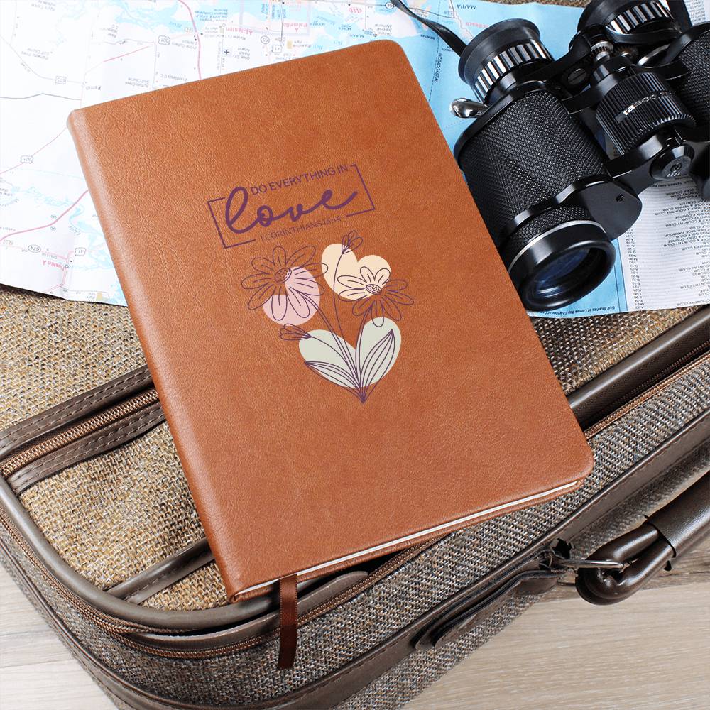 Do Everything In Love (White) - Graphic Journal - Gift for Her