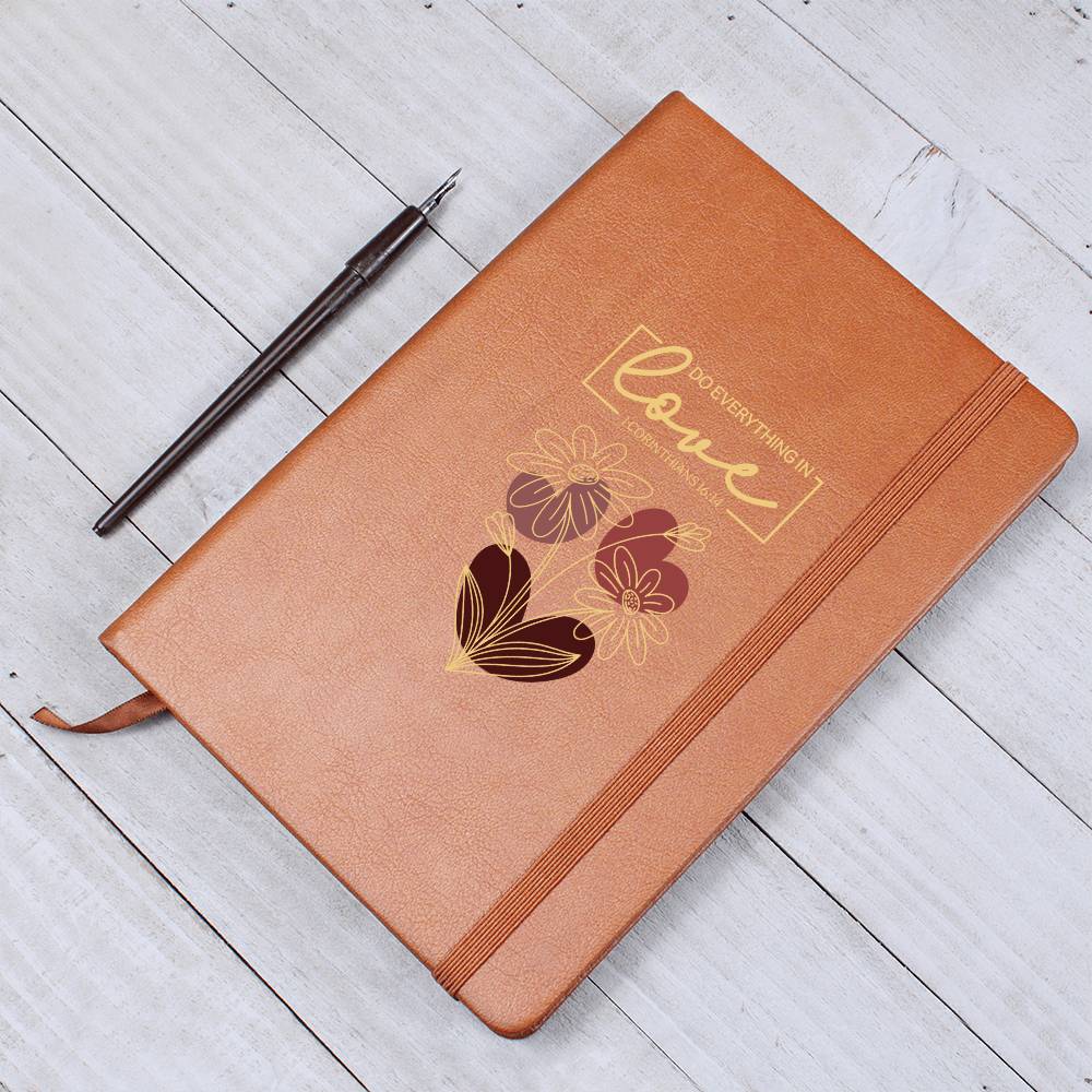 Do Everything In Love (Red) - Graphic Journal - Gift for Her