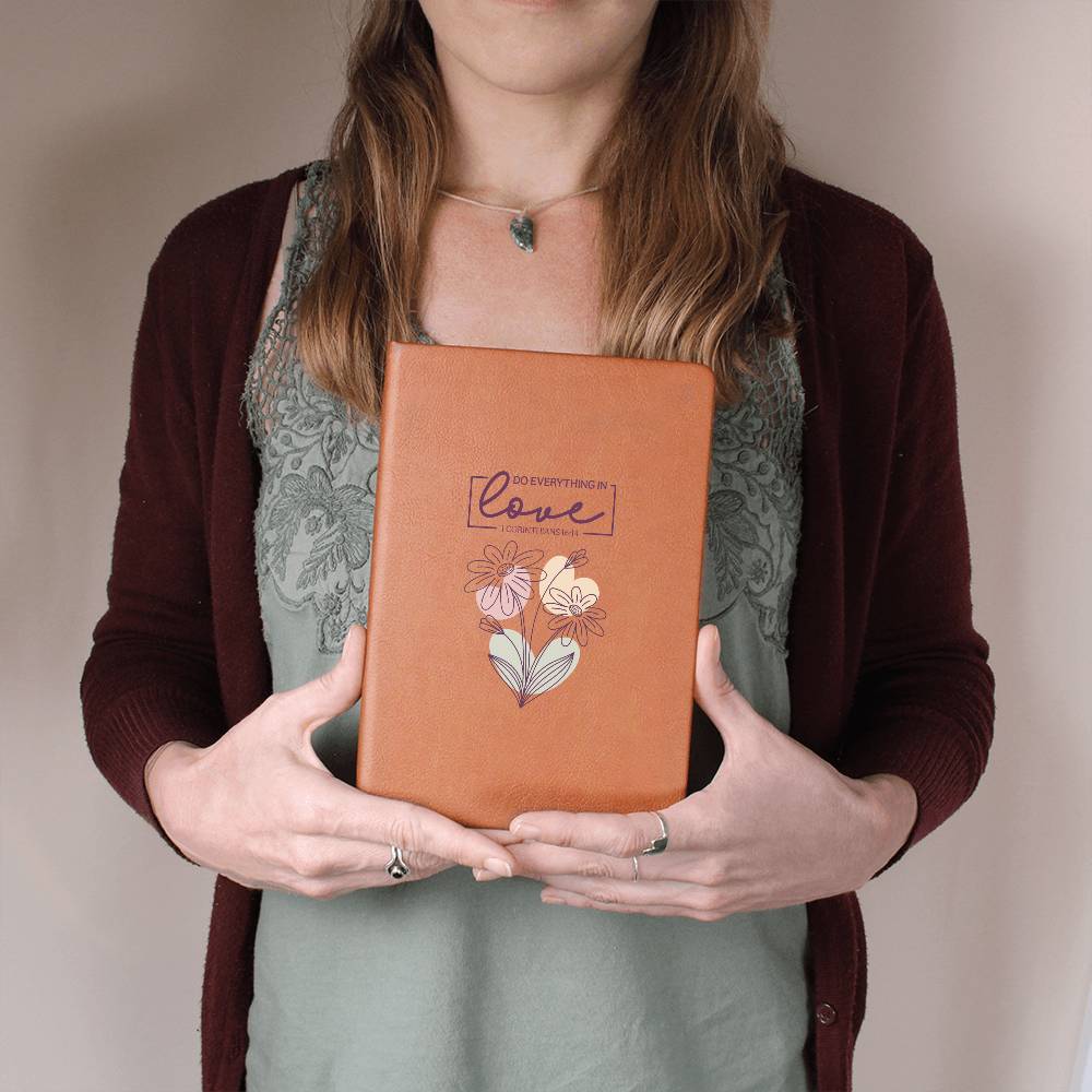 Do Everything In Love (White) - Graphic Journal - Gift for Her