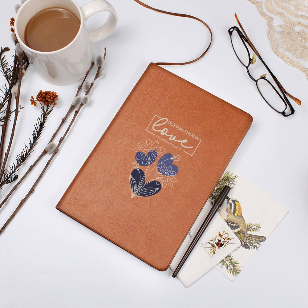 Do Everything In Love (Blue) - Graphic Journal - Gift for Her