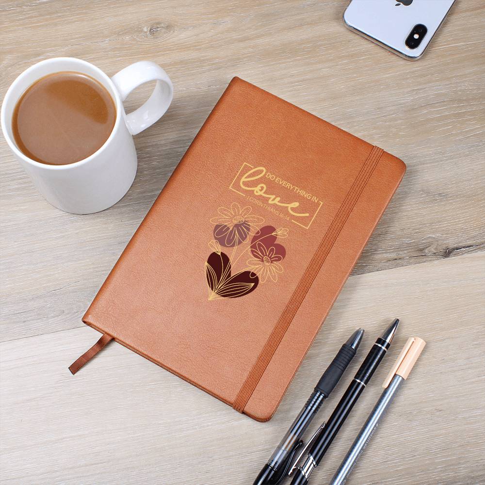 Do Everything In Love (Red) - Graphic Journal - Gift for Her