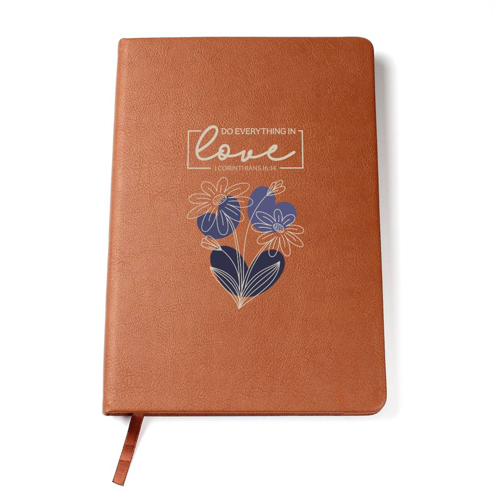 Do Everything In Love (Blue) - Graphic Journal - Gift for Her
