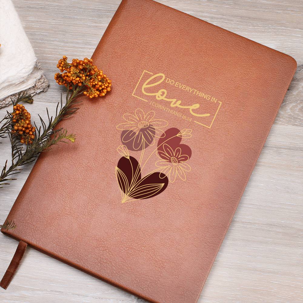 Do Everything In Love (Red) - Graphic Journal - Gift for Her