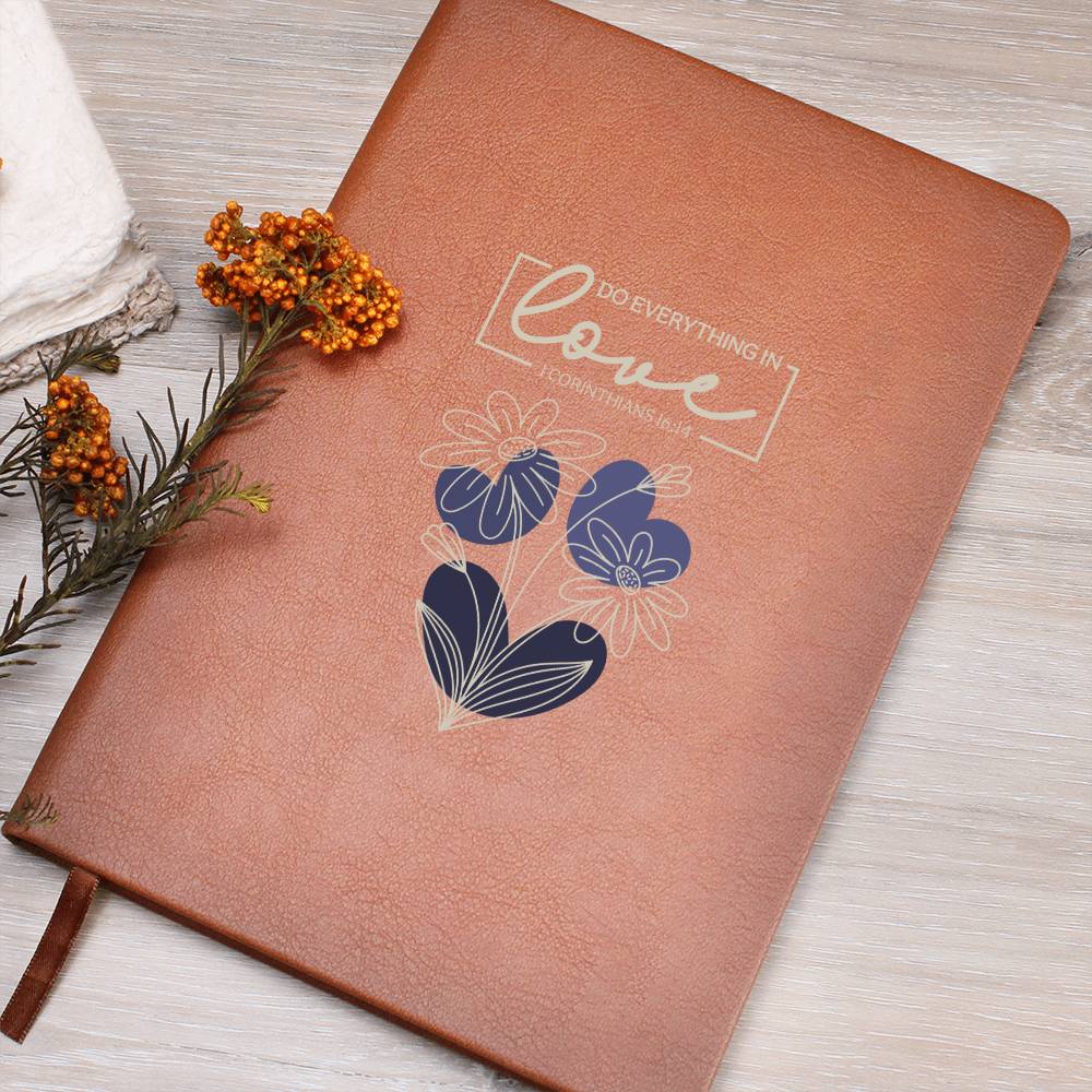 Do Everything In Love (Blue) - Graphic Journal - Gift for Her