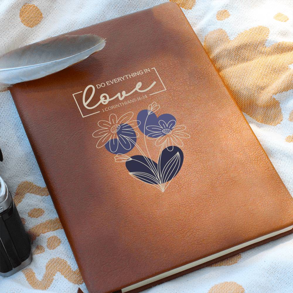 Do Everything In Love (Blue) - Graphic Journal - Gift for Her