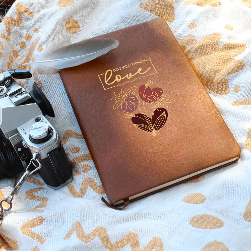 Do Everything In Love (Red) - Graphic Journal - Gift for Her