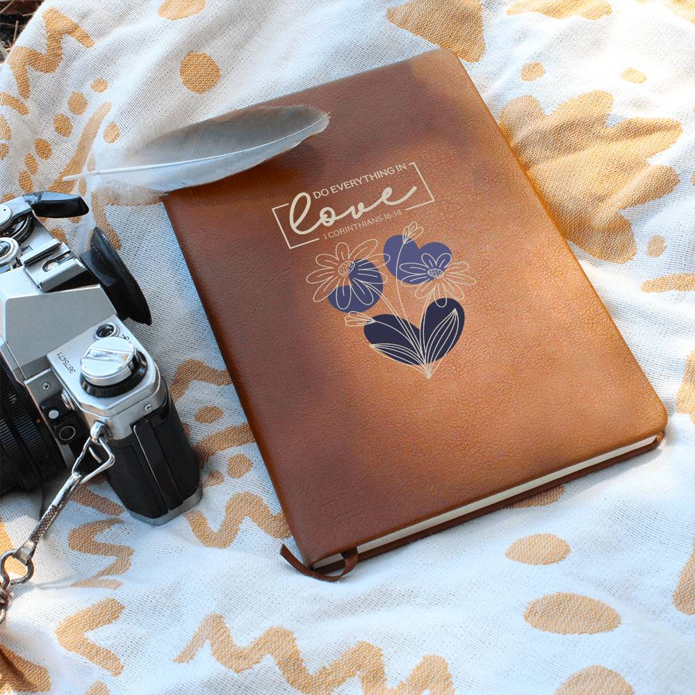 Do Everything In Love (Blue) - Graphic Journal - Gift for Her