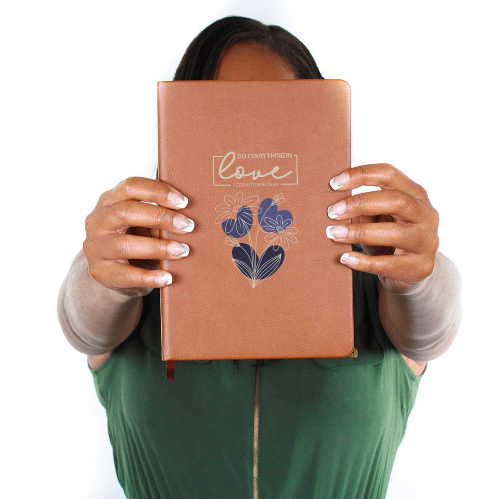 Do Everything In Love (Blue) - Graphic Journal - Gift for Her