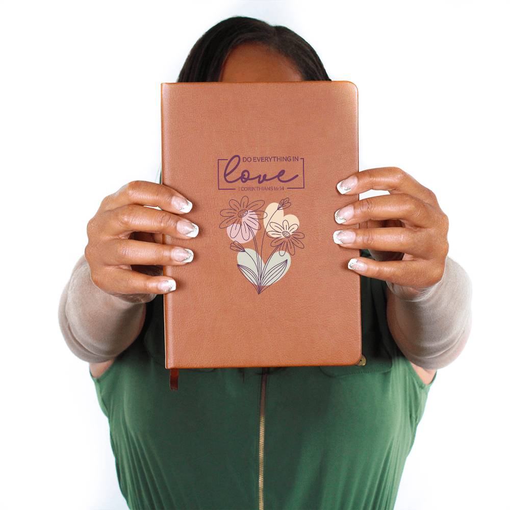 Do Everything In Love (White) - Graphic Journal - Gift for Her