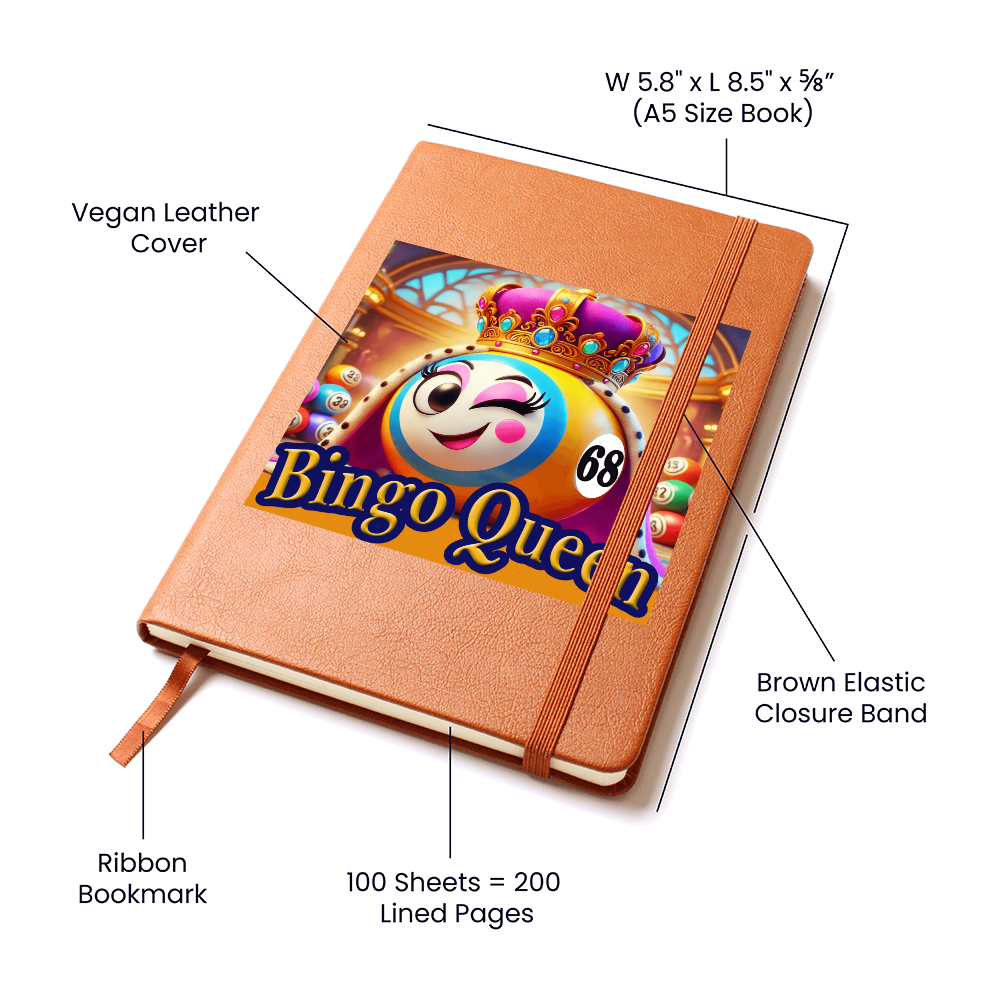 Bingo Queen - Graphic Journal - Gift for Her