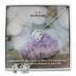 To My Girlfriend, I Apologize For Any Worry Or Stress I've Caused You - Love Knot Earring & Necklace Set - Gift for Girlfriend