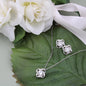 Dear Mom, Happy Mother's Day! You Have Given Me Such A Strong Foundation - Love Knot Earring & Necklace Set - Gift for Mom