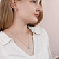 Dear Mom, Happy Mother's Day! You Have Given Me Such A Strong Foundation - Love Knot Earring & Necklace Set - Gift for Mom