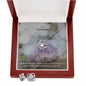 To My Girlfriend, I Apologize For Any Worry Or Stress I've Caused You - Love Knot Earring & Necklace Set - Gift for Girlfriend
