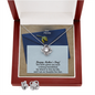 Dear Mom, Happy Mother's Day! You Have Given Me Such A Strong Foundation - Love Knot Earring & Necklace Set - Gift for Mom