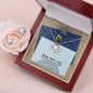 Dear Mom, Happy Mother's Day! You Have Given Me Such A Strong Foundation - Love Knot Earring & Necklace Set - Gift for Mom