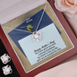 Dear Mom, Happy Mother's Day! You Have Given Me Such A Strong Foundation - Love Knot Earring & Necklace Set - Gift for Mom