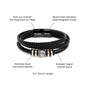 Dad, Thank You For Showing Us How To Live Life To The Fullest - Love You Forever Bracelet - Gift for Dad