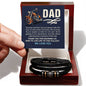 Dad, Thank You For Showing Us How To Live Life To The Fullest - Love You Forever Bracelet - Gift for Dad